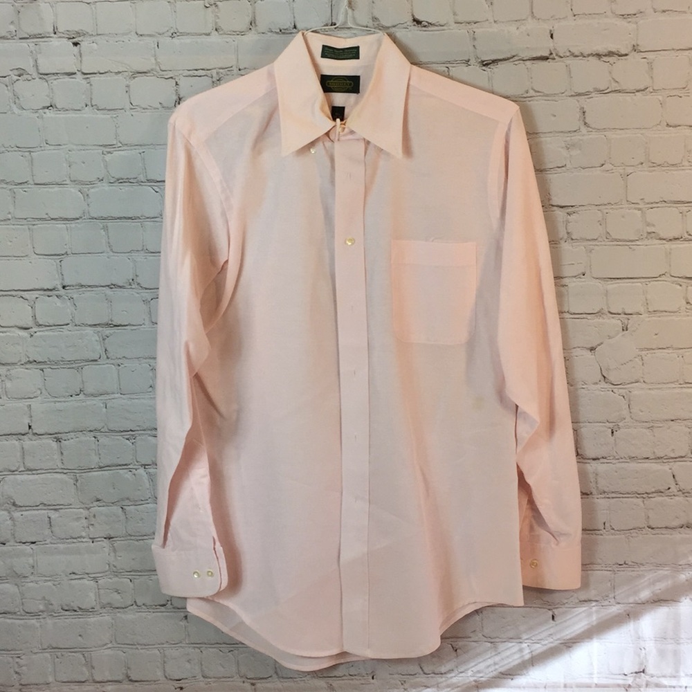 Surrey Pale Pink Button Down Oxford Dress Shirt 15.5/ 34
